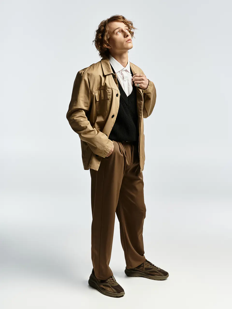 Beige Cotton Twill Jacket 3