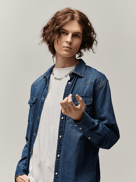 Steel Grey Modern Shirt