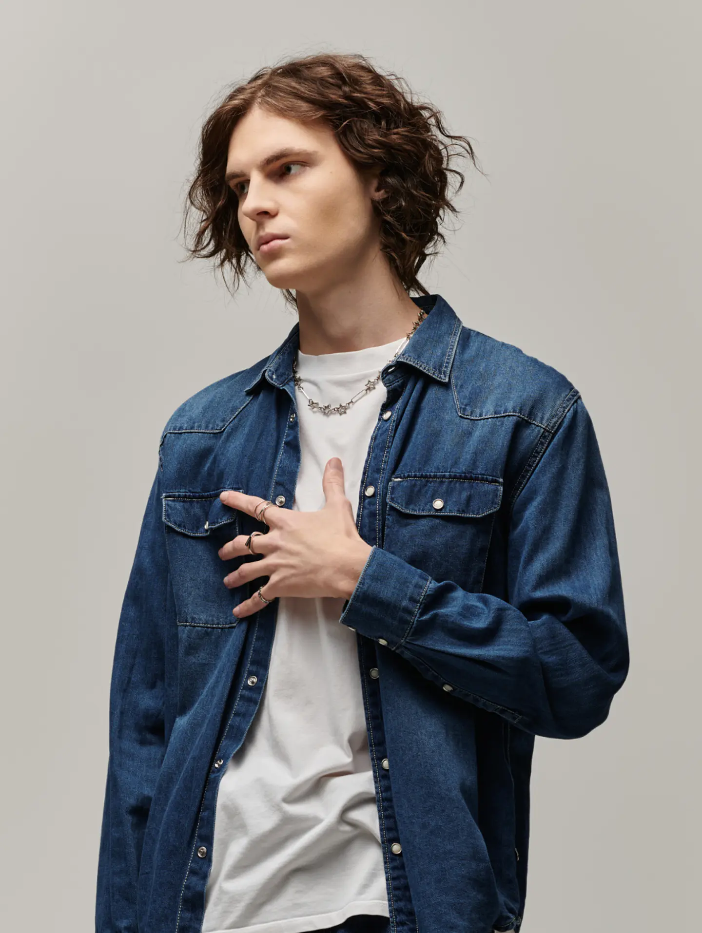 Steel Grey Modern Shirt 3