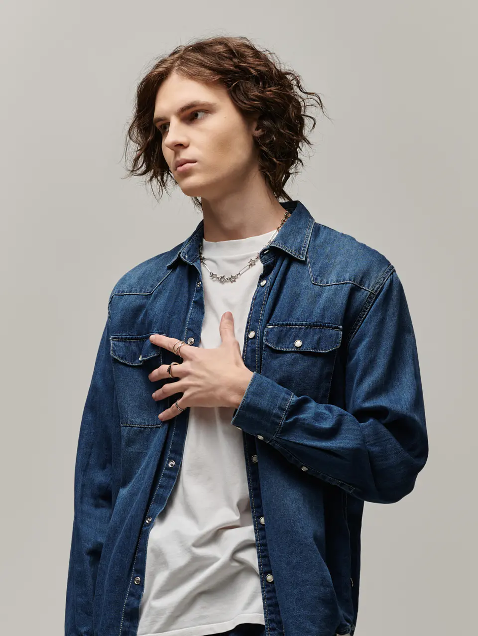 Steel Grey Modern Shirt 3