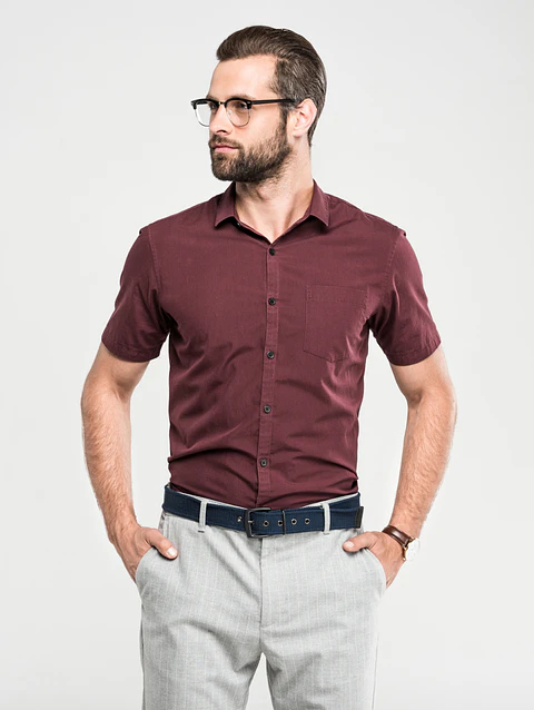 Ash Grey Minimal Shirt