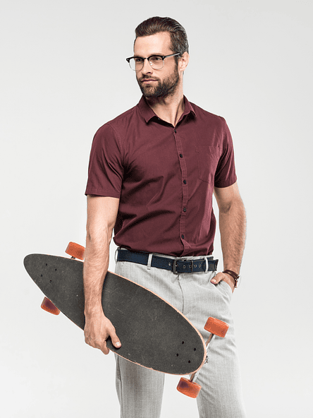 Ash Grey Minimal Shirt