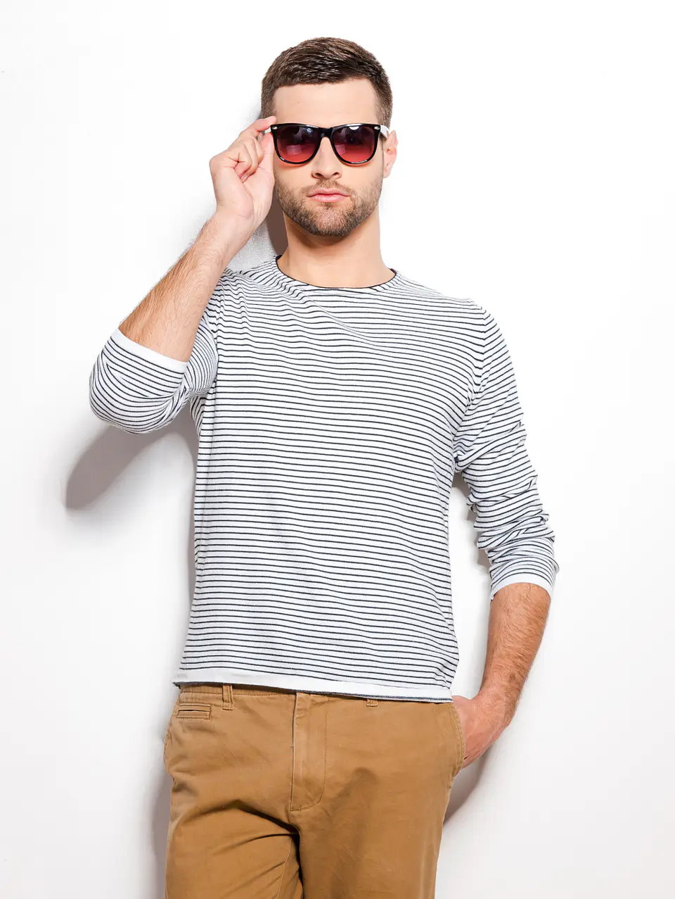 Striped Cotton Sweatshirt 1