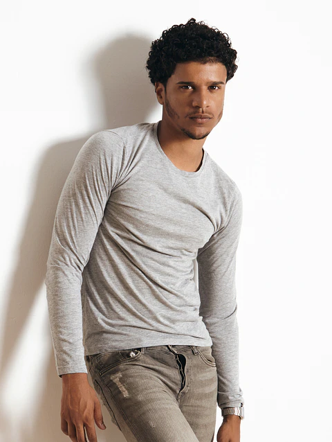 Heather Gray Slim Sweatshirt