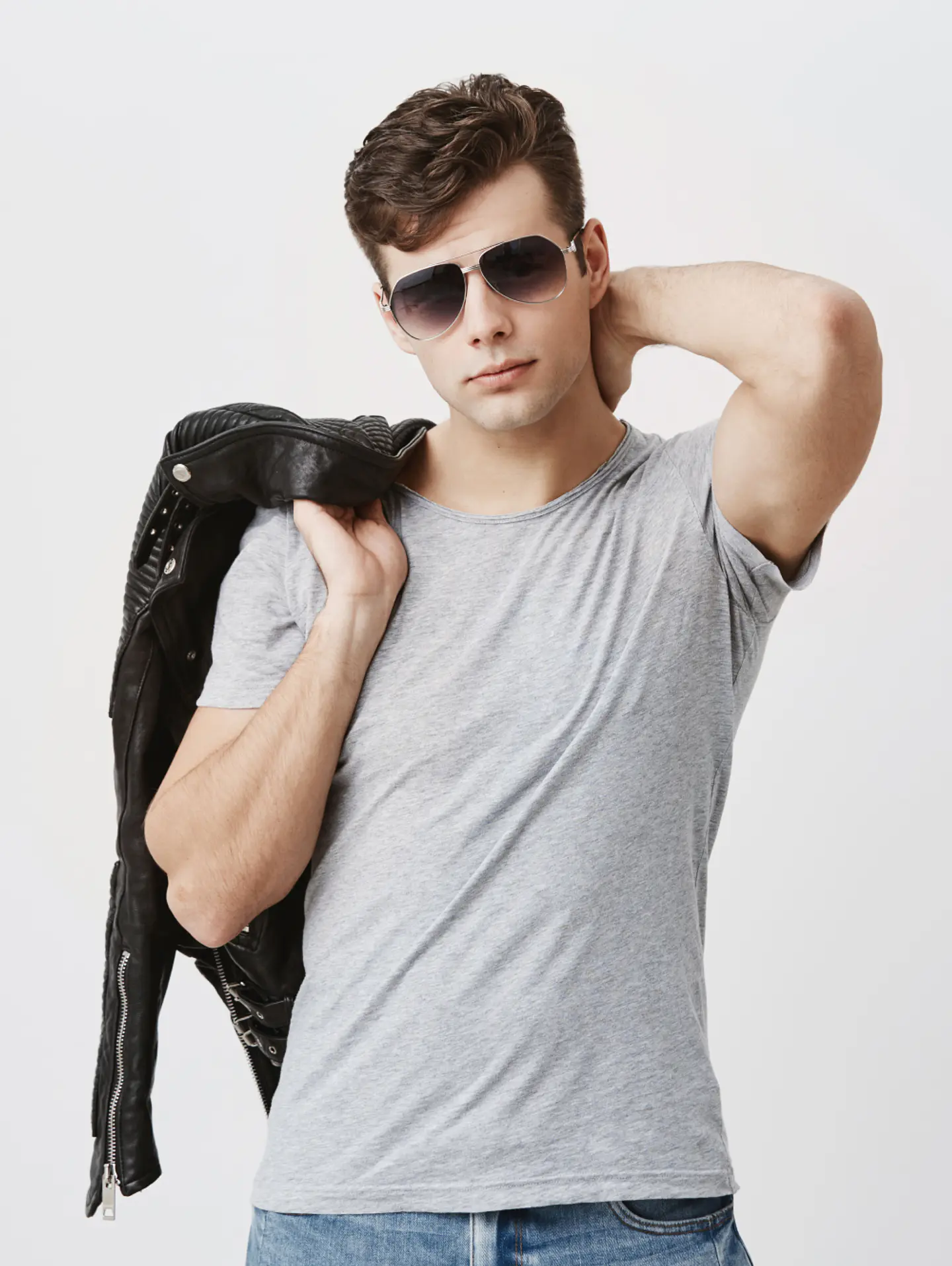 Heather Grey Crewneck Tee 1