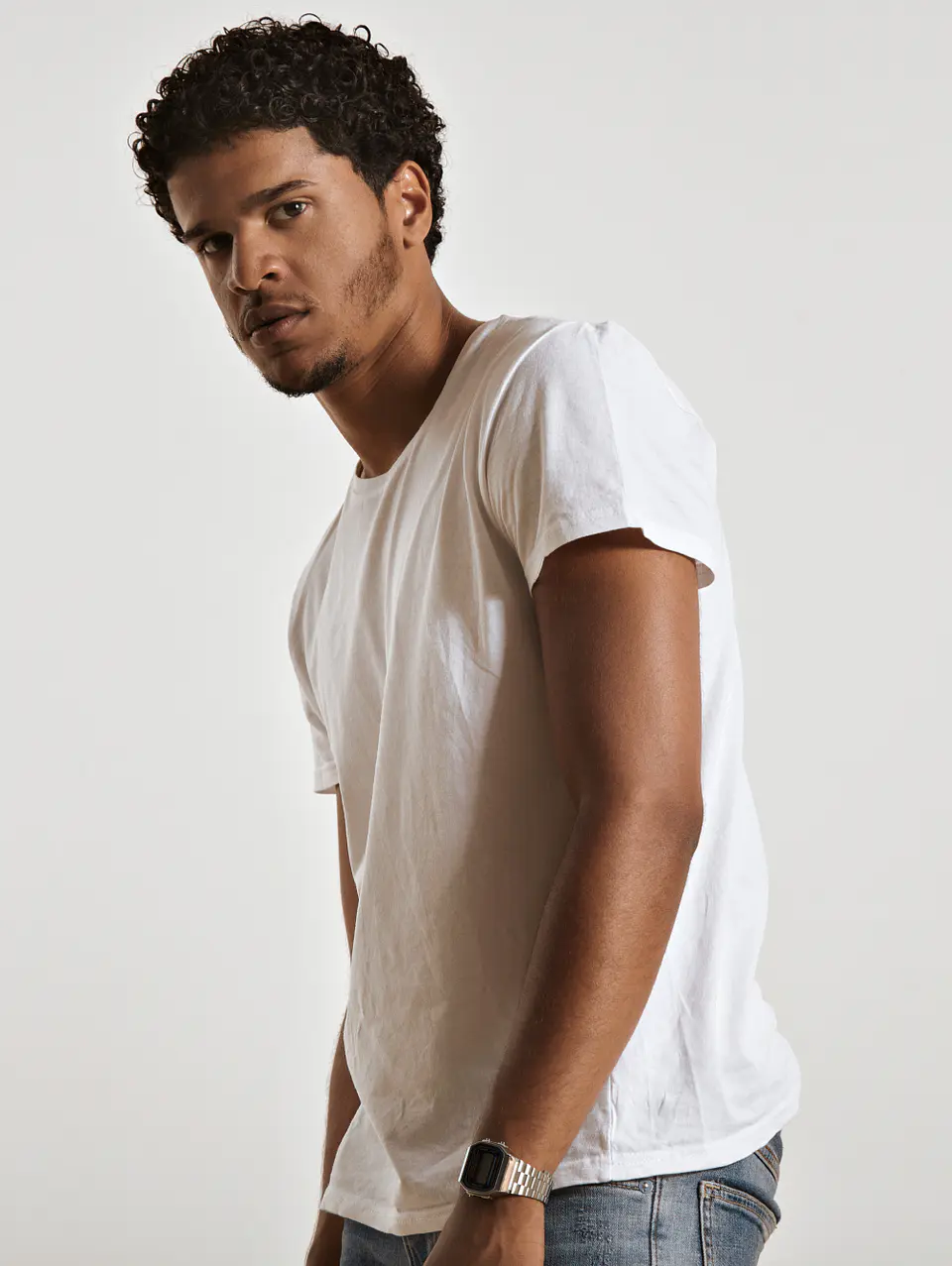 Classic White Crewneck Tee 2