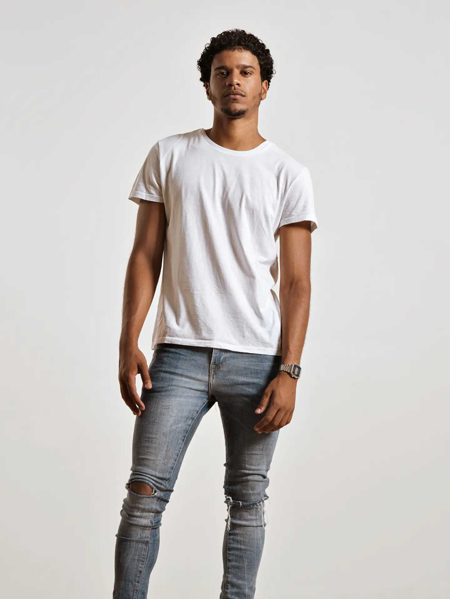 Classic White Crewneck Tee 3