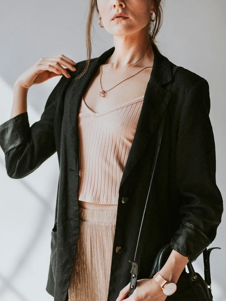 Onyx Single-Button Blazer 2