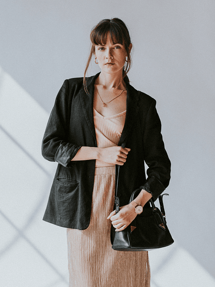 Onyx Single-Button Blazer