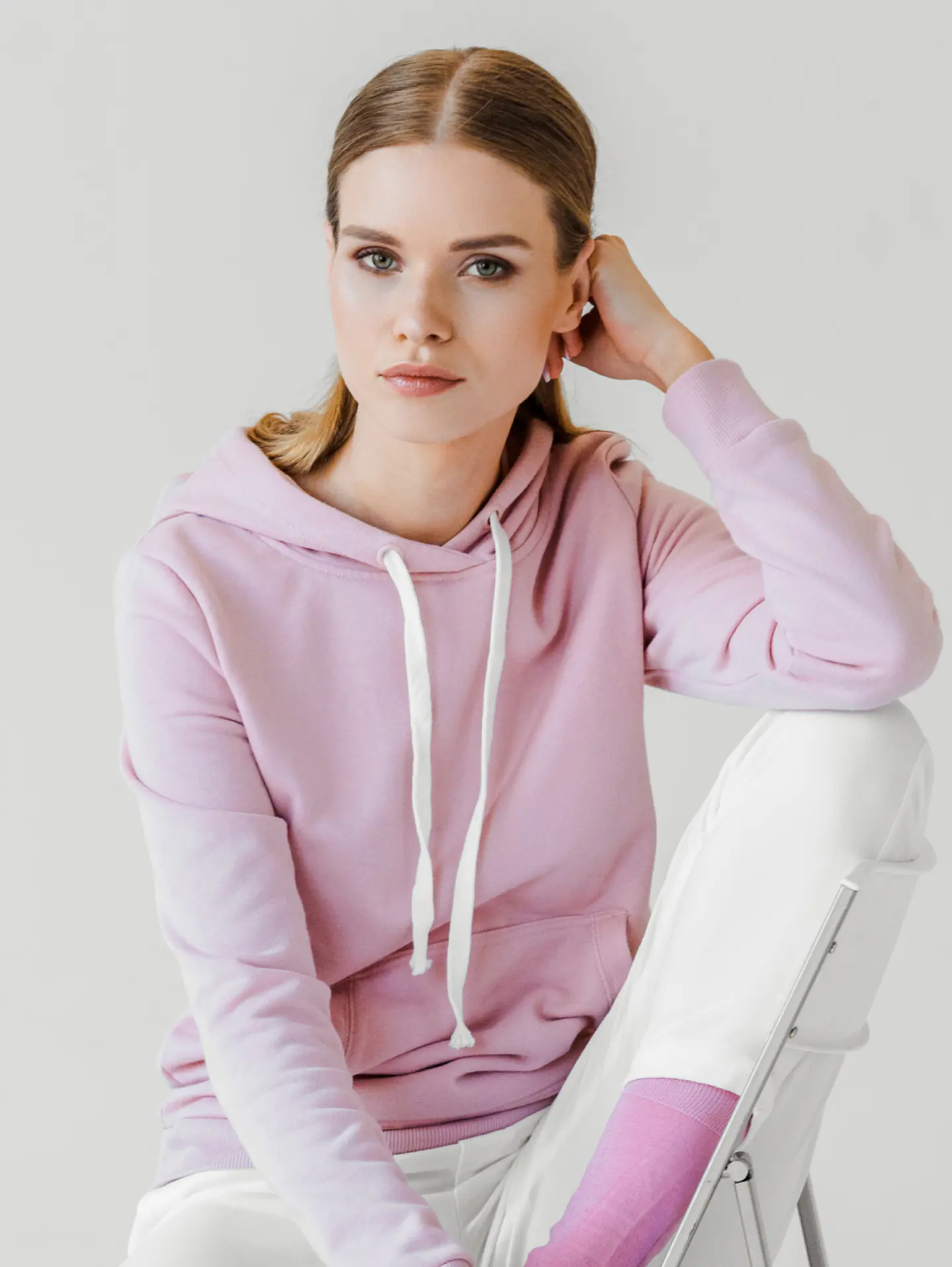 Petal Pink Pullover Hoodie 1