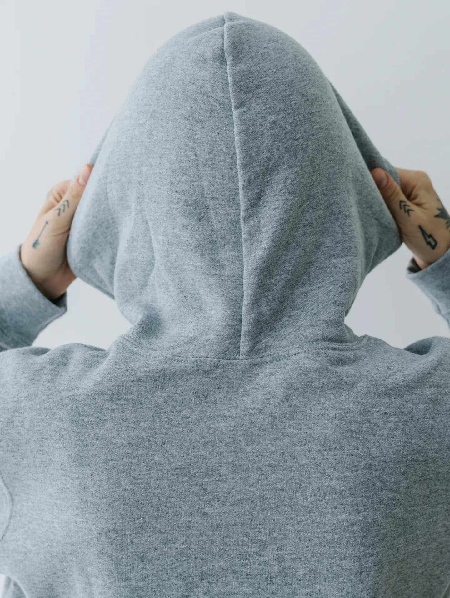 Heather Gray Classic Hoodie 4