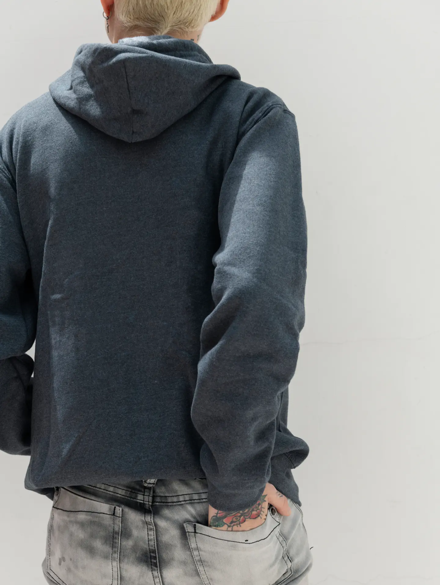 Charcoal Zip-Up Hoodie 3
