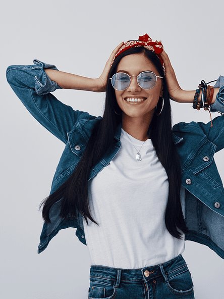 Teal Denim Crop Jacket