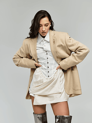 Sandstone Wool-Blend Jacket