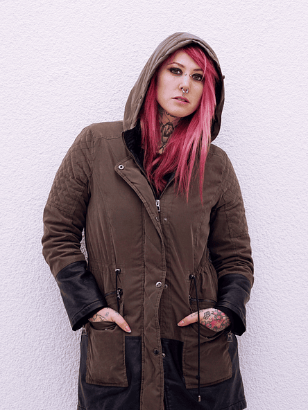 Olive Utility Parka Jacket