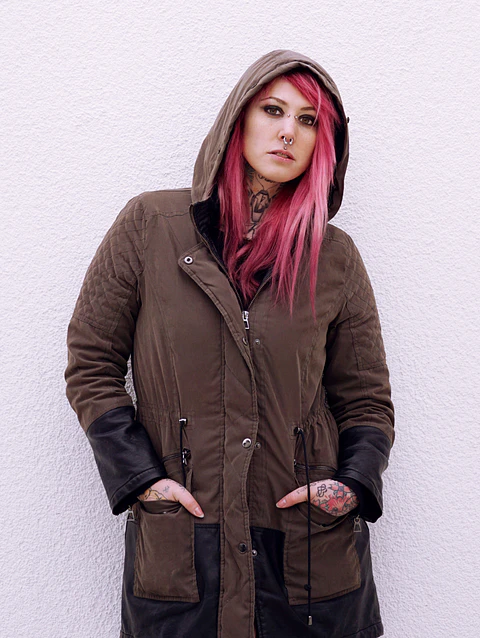 Olive Utility Parka Jacket