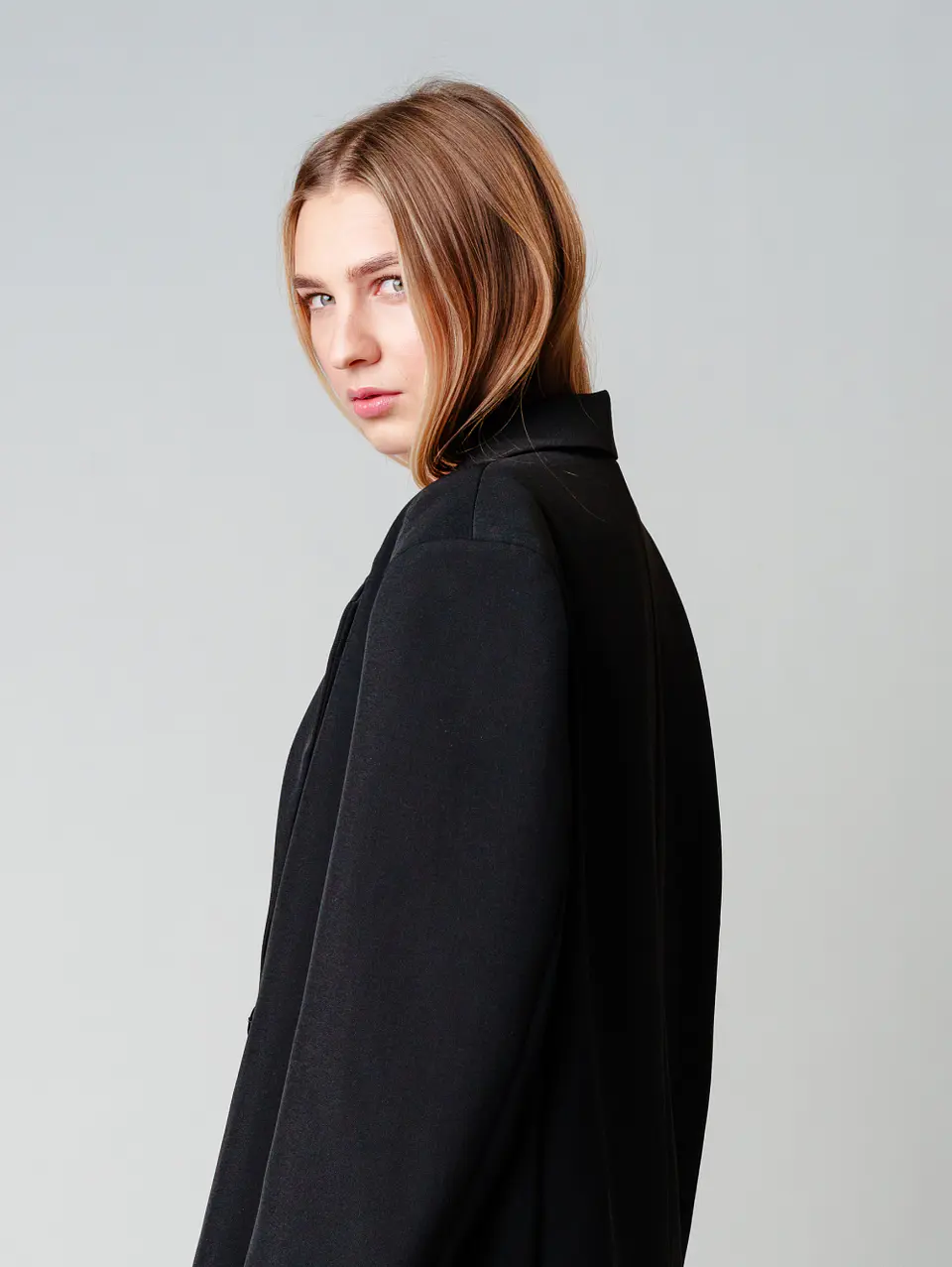 Jet Black Longline Jacket 4