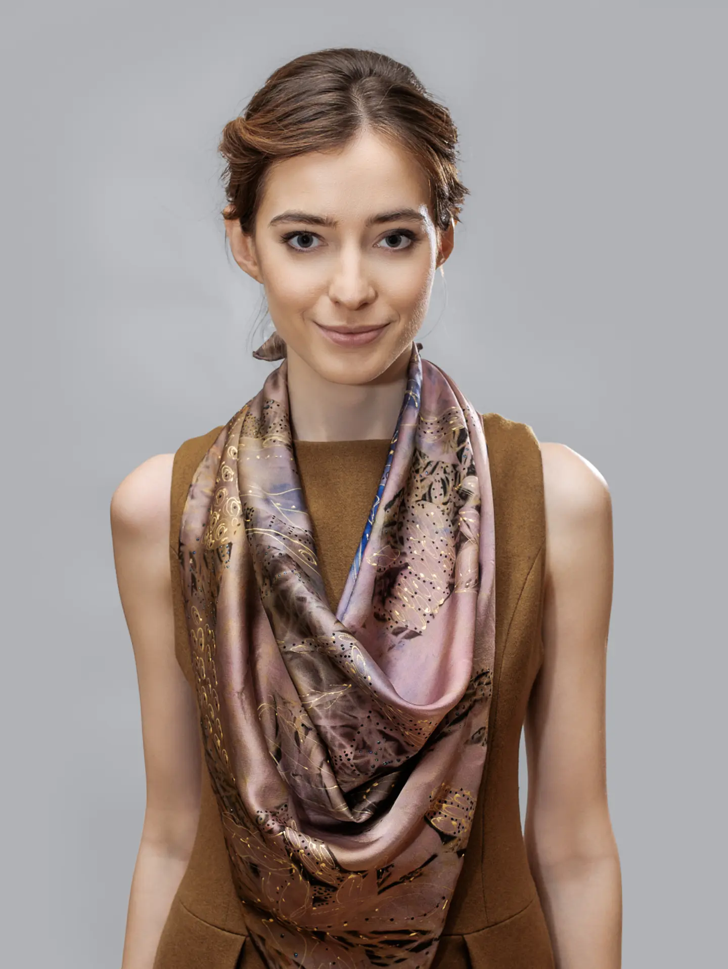 Rose Gold Luxe Scarf 1