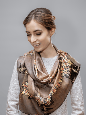 Twilight Aura Silk Scarf