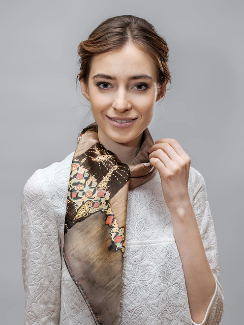 Twilight Aura Silk Scarf