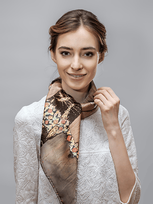 Twilight Aura Silk Scarf