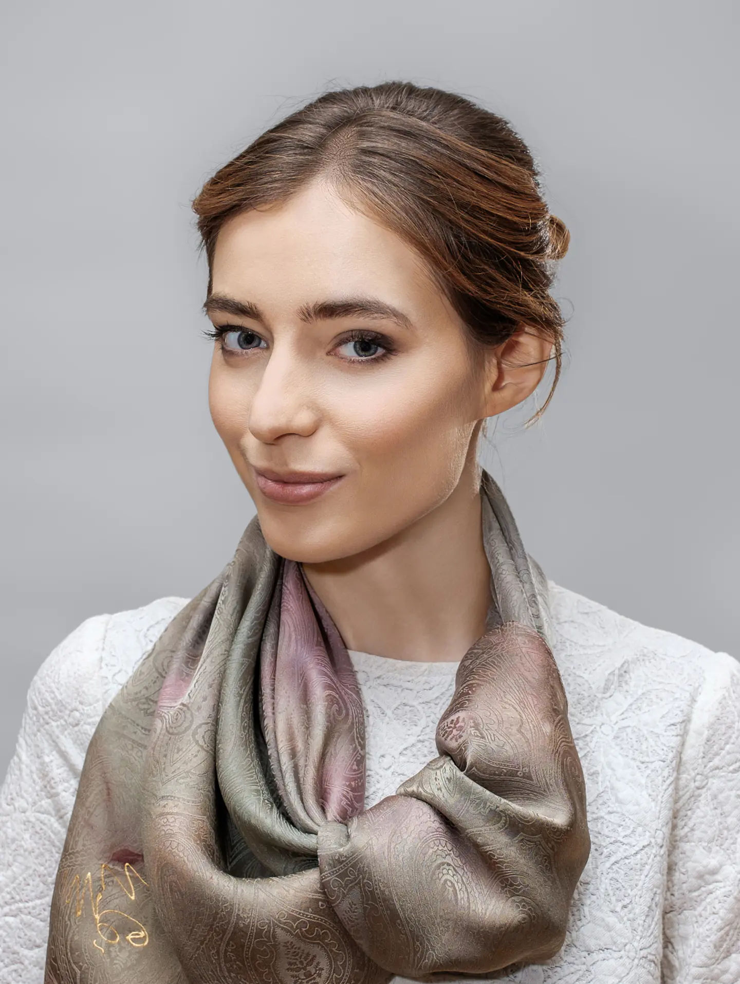 Caramel Dream Silk Scarf 2