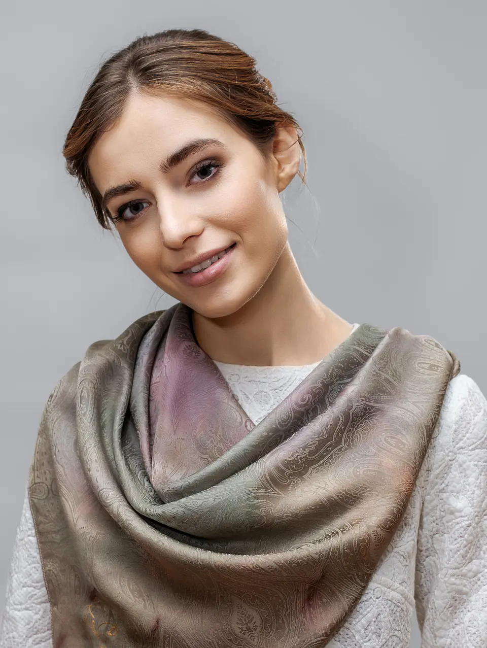 Caramel Dream Silk Scarf 3