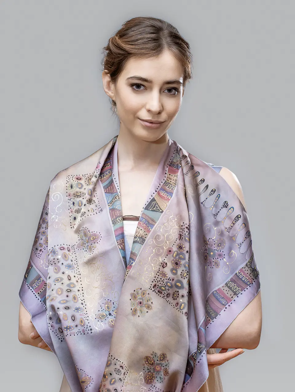 Azure Coast Silk Shawl 3