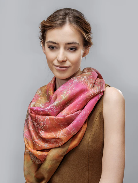 Lilac Geo Infinity Scarf