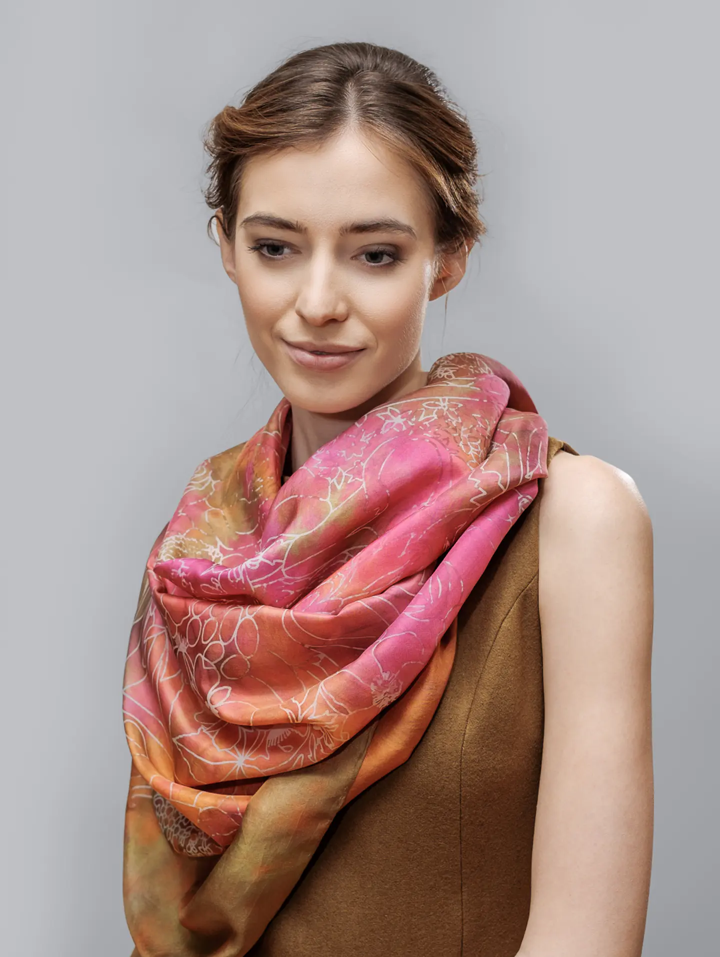 Lilac Geo Infinity Scarf 1