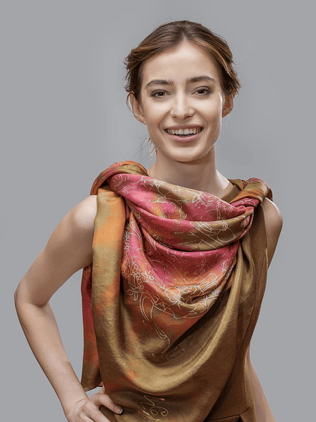 Lilac Geo Infinity Scarf