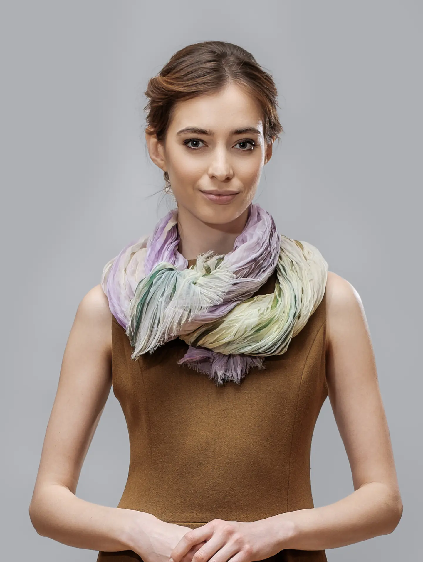 Pastel Breeze Crinkle Scarf 1