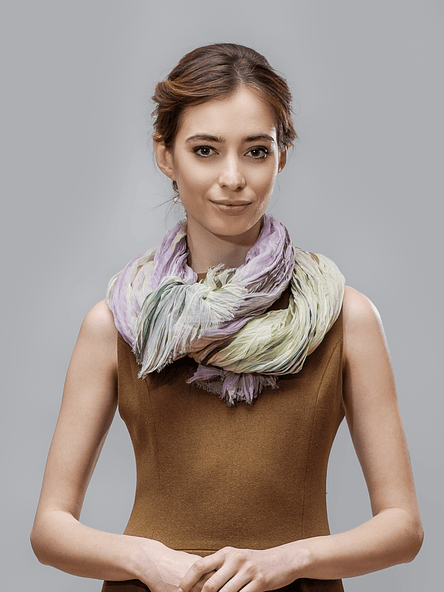 Pastel Breeze Crinkle Scarf