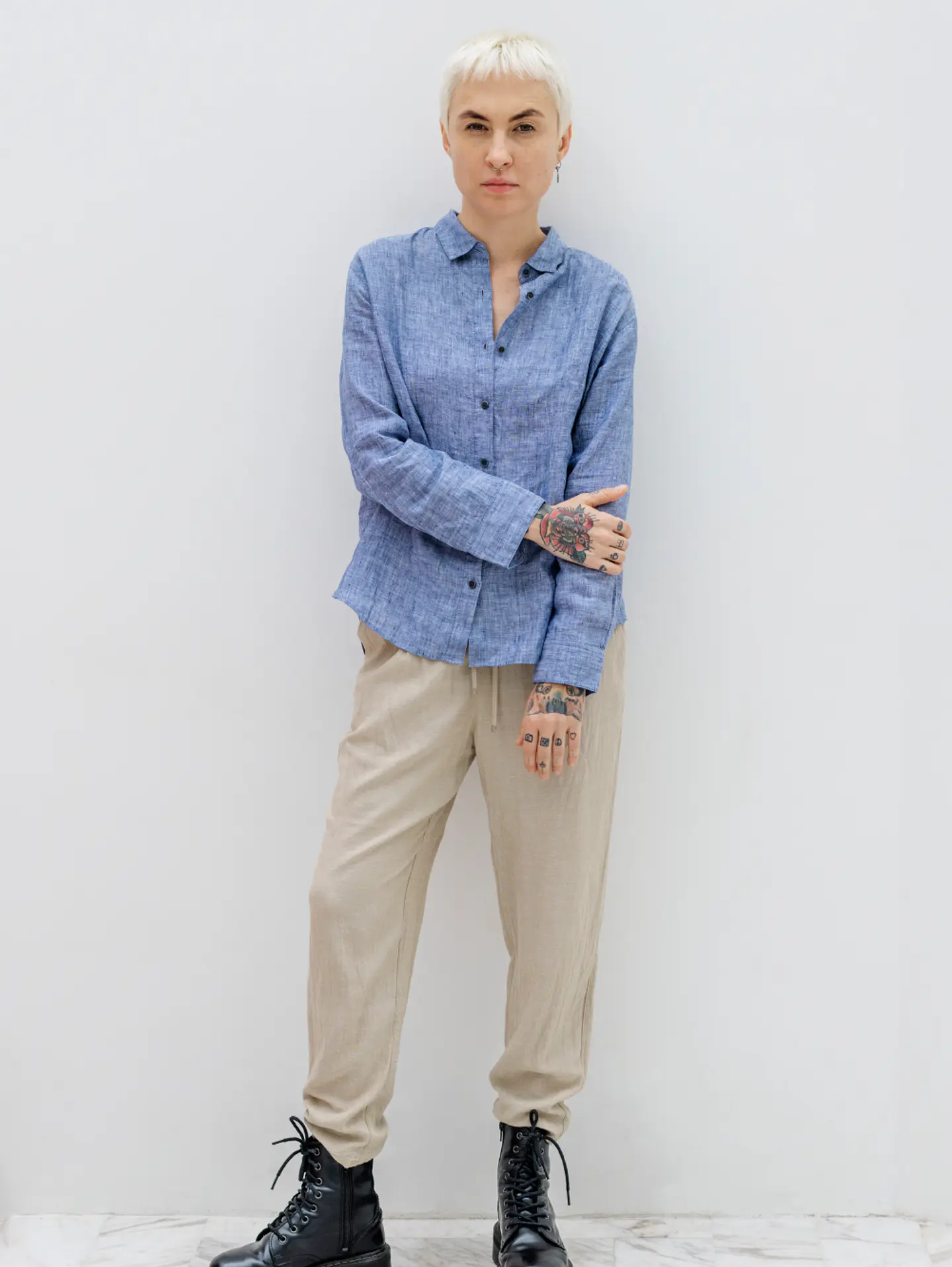 Morning Chambray Linen Shirt 2