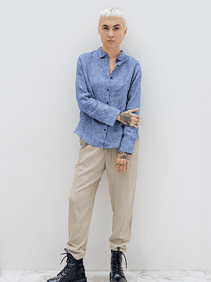 Morning Chambray Linen Shirt