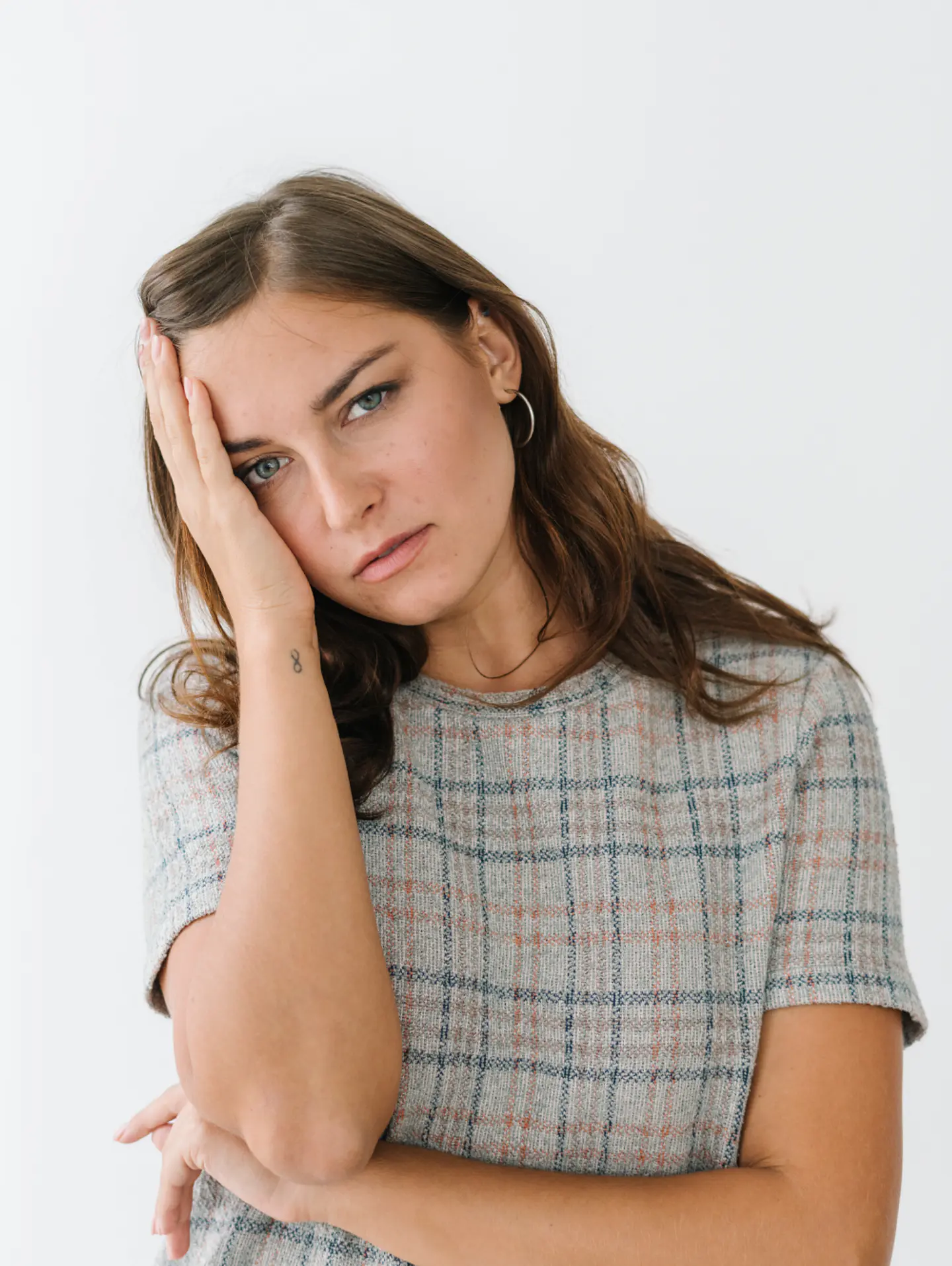 Blusa de algodón con mangas enrolladas 2