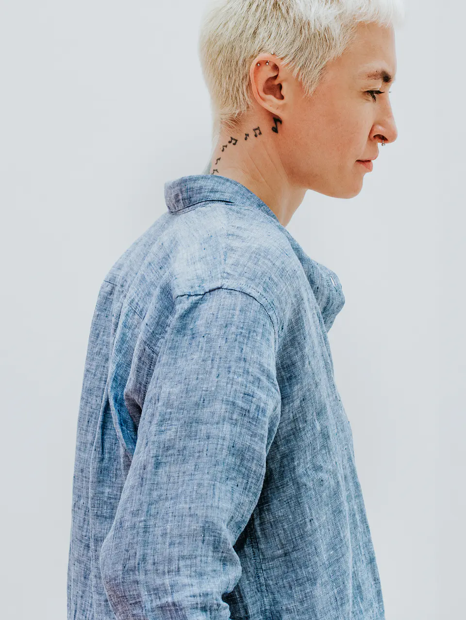 Heather Plaid Knit Tee 5