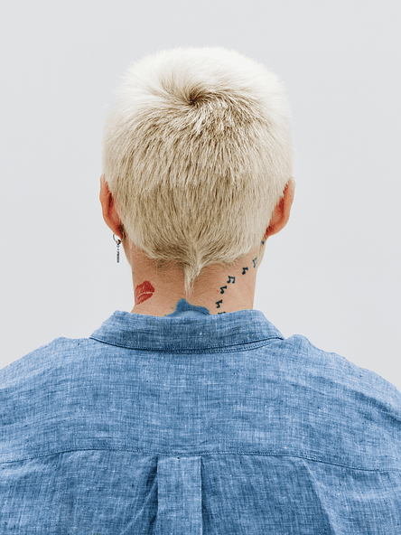 Heather Plaid Knit Tee