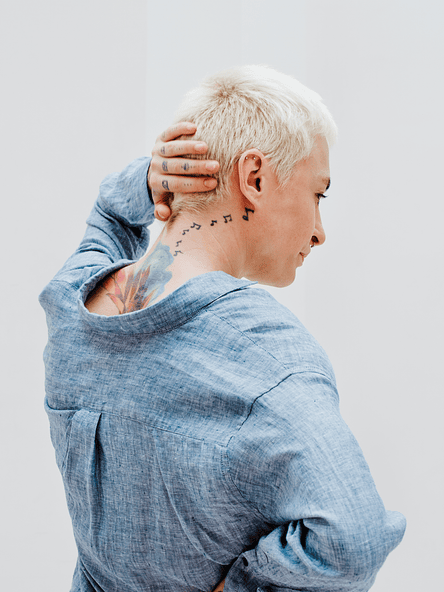 Heather Plaid Knit Tee