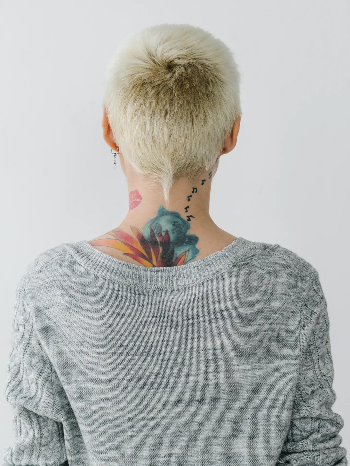 Heather Cable-Knit Sweatshirt 1