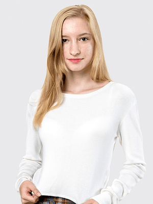 Ivory Lightweight Crewneck Sweatshirt