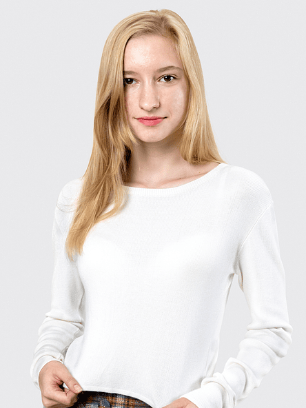 Ivory Lightweight Crewneck Sweatshirt