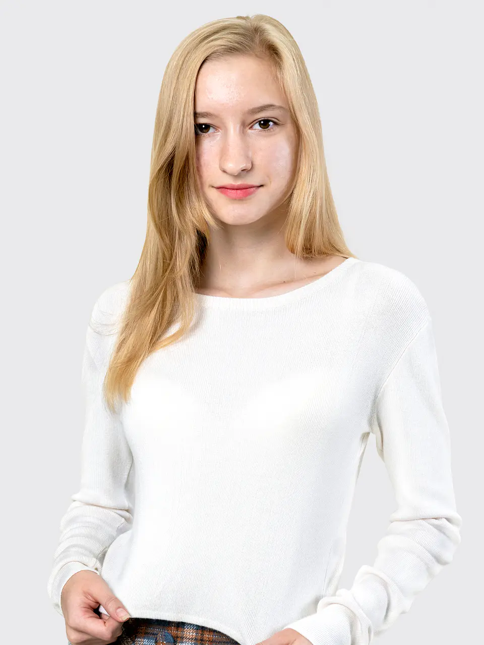 Ivory Lightweight Crewneck Sweatshirt 1