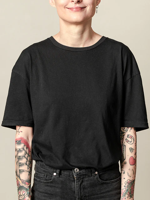 Boxy Black Tee