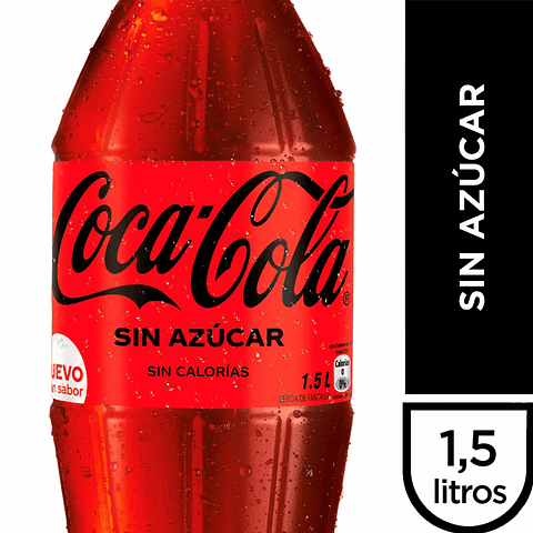 Coca Cola Sin Azúcar 1.5L