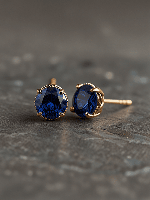 Pendientes de zafiro