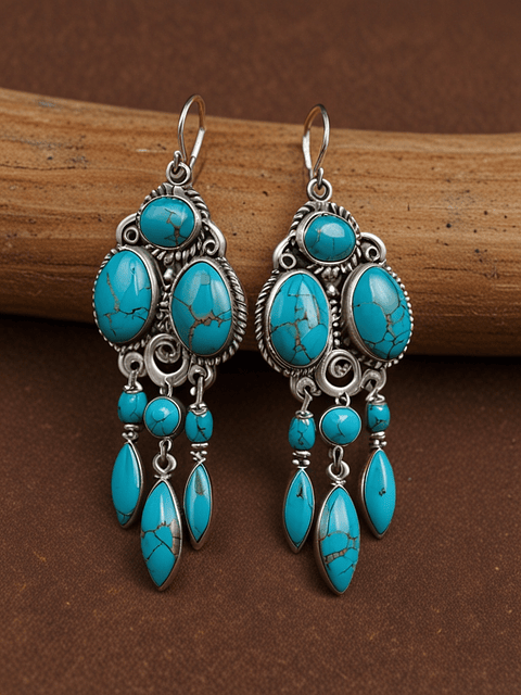 Pendientes de turquesa