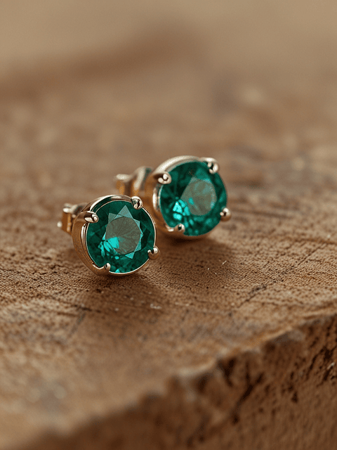 Pendientes de esmeralda