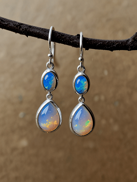 Opal Drop Earrings