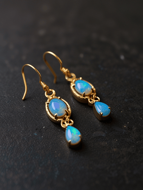 Opal Drop Earrings